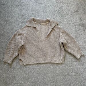 Free People Knit Cotton Sweater